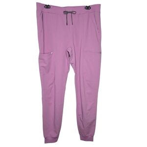 Fabletics Mens All Shift 5 Pocket Scrubs Jogger Pants Moonlight Mauve Large Tall